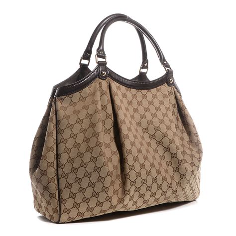 gucci sukey top handle bag ราคา|GUCCI Monogram Large Sukey Tote Brown .